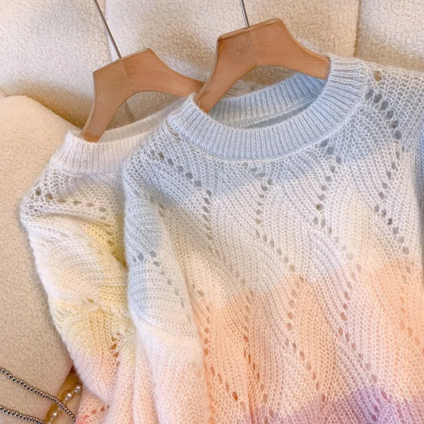 Pull Douillet Dégradé pour Femmes