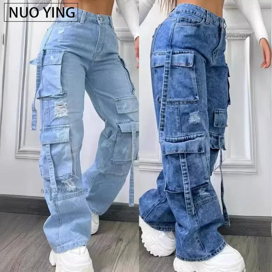 Pantalons Denim Confort Élégant